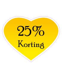 Etalage kortingsticker
