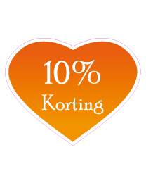 Etalage kortingsticker