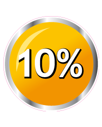 Etalage kortingsticker rond