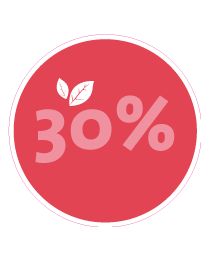 Etalage kortingsticker rond