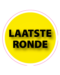 Etalagesticker laatste kans rond
