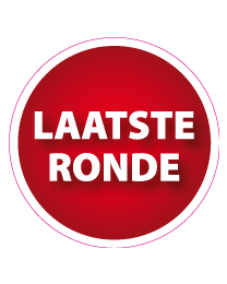 Etalagesticker laatste kans rond