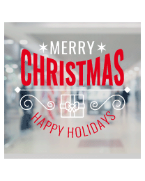 Raamsticker merry christmas VA-0110