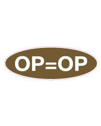 Etalage op=op sticker ovaal