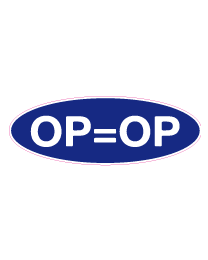 Etalage op=op sticker ovaal