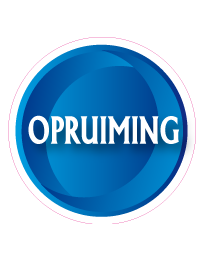 Etalage opruimingsticker rond