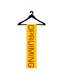 Etalage opruimingsticker