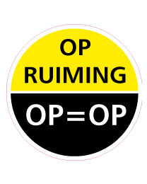 Etalage opruimingsticker rond