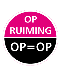 Etalage opruimingsticker rond