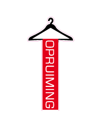 Etalage opruimingsticker
