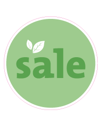 Etalage salesticker rond