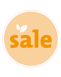 Etalage salesticker rond