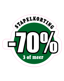 Raamsticker stapelkorting VA-0052