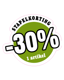 Raamsticker stapelkorting VA-0050