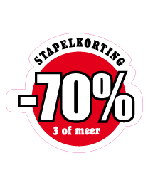 Raamsticker stapelkorting VA-0052