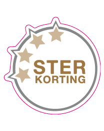 Etalage ster kortingsticker