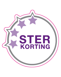 Etalage ster kortingsticker
