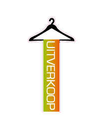Etalage uitverkoopsticker