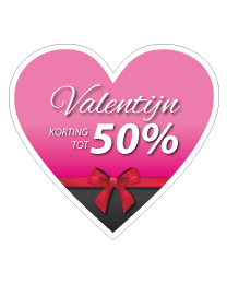 Etalage valentijns salesticker