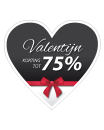 Etalage valentijns salesticker