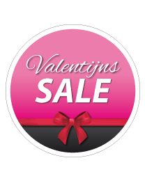 Etalagesticker valentijns sale rond