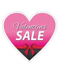 Etalage valentijns salesticker
