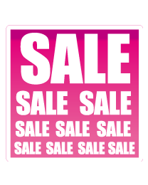 Etalagesticker sale vierkant