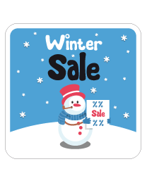 Etalagesticker winter sale 