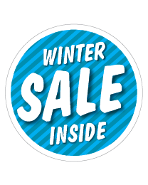 Etalagesticker stapelkorting winter blauw 1 artikel STA-106