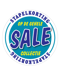 Etalagesticker sale winter blauw 1 artikel STA-110
