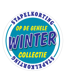 Etalagesticker stapelkorting winter blauw 1 artikel STA-111