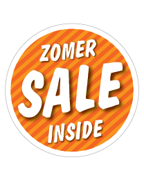 Etalagesticker sale zomer oranje STA-87