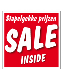 Etalagesticker stapelkorting rood 3 artikelen of meer vierkant STA-012