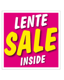 Etalagesticker stapelkorting lente roze sale STA-58