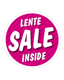 Etalagesticker stapelkorting lente roze sale STA-59