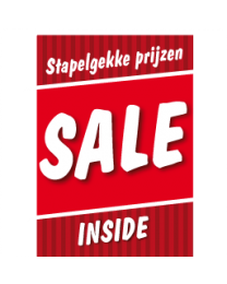 Poster stapelkorting sale rood STA-14