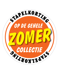 Etalagesticker stapelkorting zomer oranje zomer STA-92
