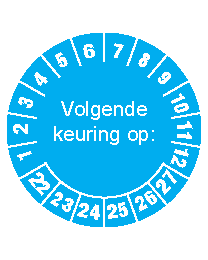 Keuringssticker KS-002