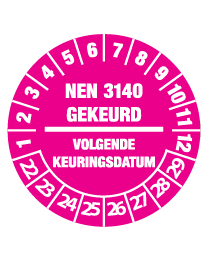 Keuringssticker KS-007