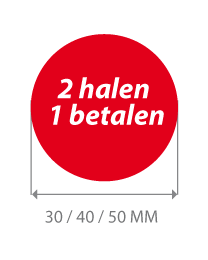 productstickers 2 halen 1 betalen STV-023