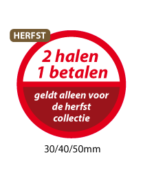 productstickers 2 halen 1 betalen herfst STV-035