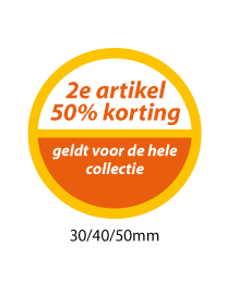 productstickers 2e artikel korting STV-032