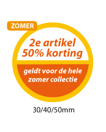 productstickers 2e artikel korting zomer STV-042