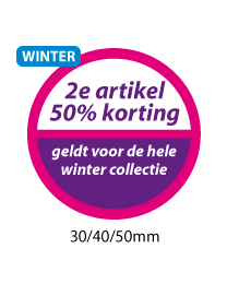 productstickers 2e artikel korting winter STV-033