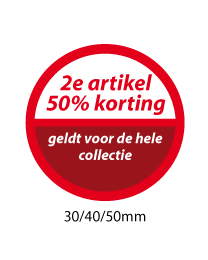 productstickers 2e artikel korting STV-032