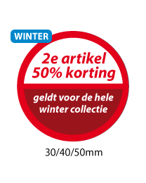 productstickers 2e artikel korting winter STV-033