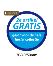 productstickers 2e artikel gratis herfst STV-030