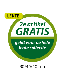 productstickers 2e artikel gratis lente STV-026