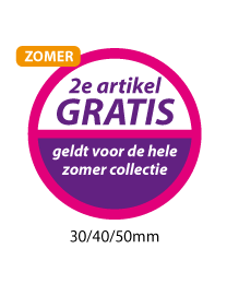 productstickers 2e artikel gratis zomer STV-028