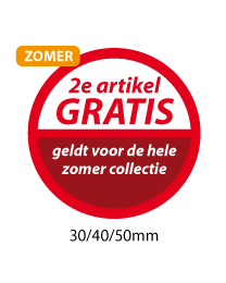 productstickers 2e artikel gratis zomer STV-028